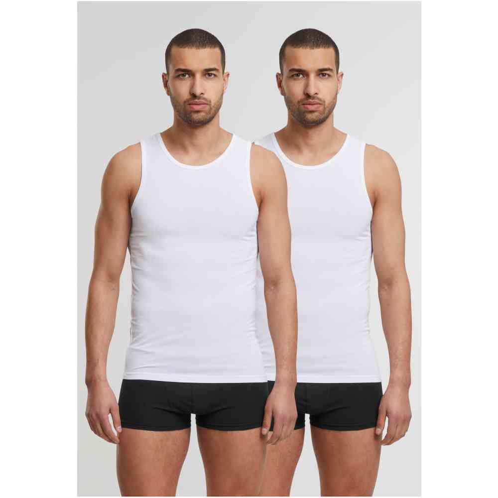 Urban Classics - Bamboo 2Pack Débardeur - Blanc/Blanc